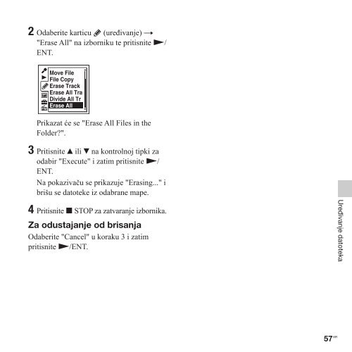 Sony ICD-UX513F - ICD-UX513F Mode d'emploi Croate