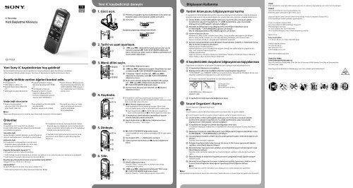 Sony ICD-PX333 - ICD-PX333 Guide de mise en route Tch&egrave;que