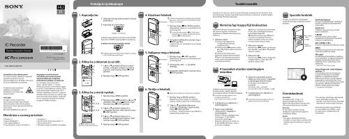 Sony ICD-UX512 - ICD-UX512 Guide de mise en route Finlandais