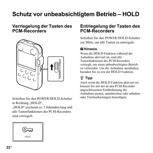 Sony PCM-M10 - PCM-M10 Consignes d&rsquo;utilisation Allemand