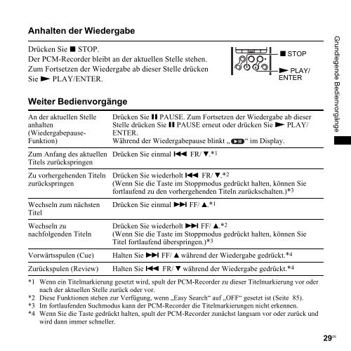 Sony PCM-M10 - PCM-M10 Consignes d&rsquo;utilisation Allemand