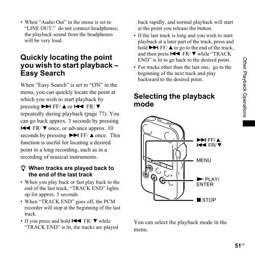 Sony PCM-M10 - PCM-M10 Consignes d&rsquo;utilisation Anglais