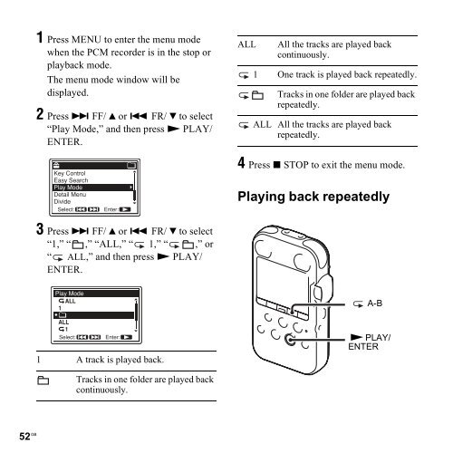 Sony PCM-M10 - PCM-M10 Consignes d&rsquo;utilisation Anglais