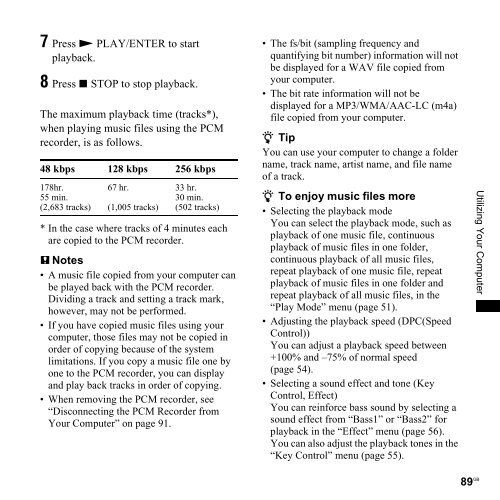 Sony PCM-M10 - PCM-M10 Consignes d&rsquo;utilisation Anglais