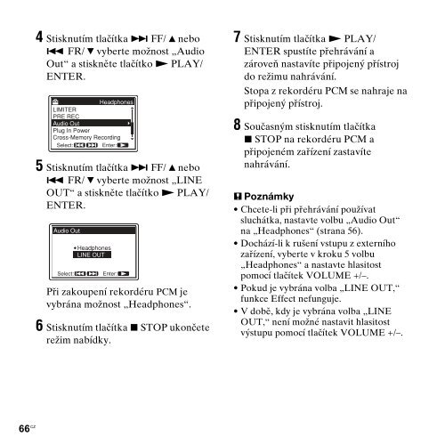 Sony PCM-M10 - PCM-M10 Consignes d&rsquo;utilisation Tch&egrave;que