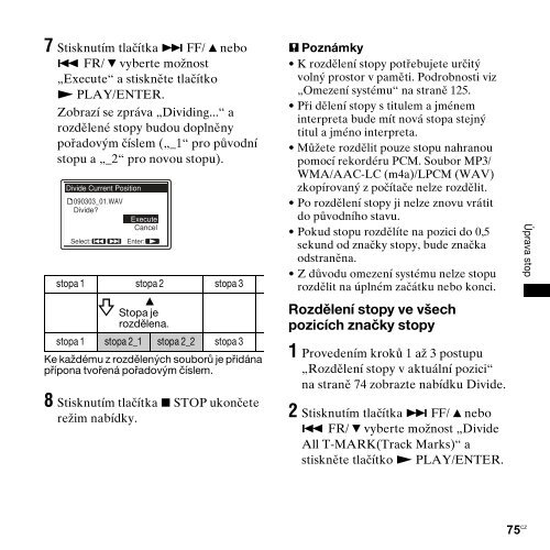 Sony PCM-M10 - PCM-M10 Consignes d&rsquo;utilisation Tch&egrave;que