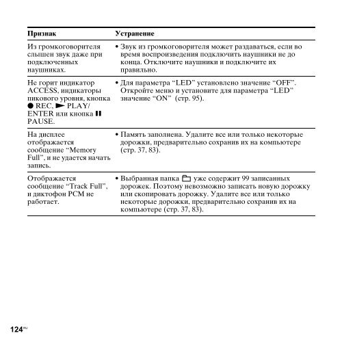 Sony PCM-M10 - PCM-M10 Consignes d&rsquo;utilisation Russe