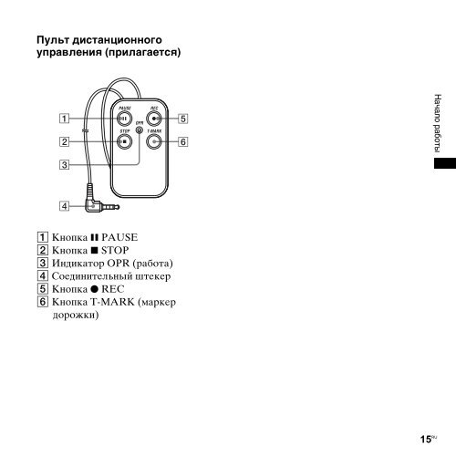 Sony PCM-M10 - PCM-M10 Consignes d&rsquo;utilisation Russe