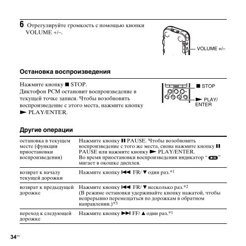 Sony PCM-M10 - PCM-M10 Consignes d&rsquo;utilisation Russe
