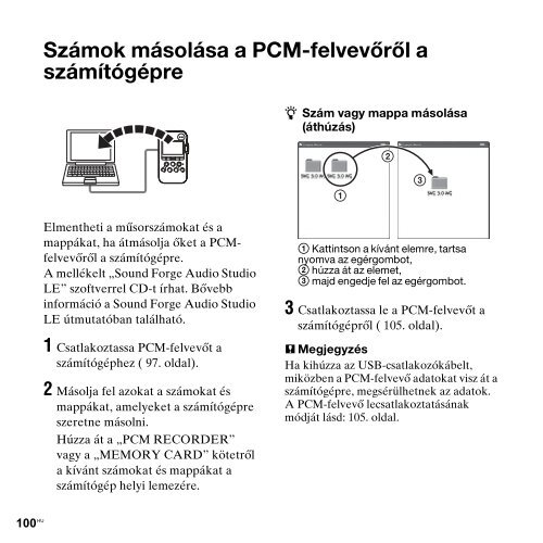 Sony PCM-M10 - PCM-M10 Consignes d&rsquo;utilisation Hongrois