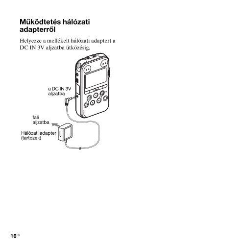 Sony PCM-M10 - PCM-M10 Consignes d&rsquo;utilisation Hongrois