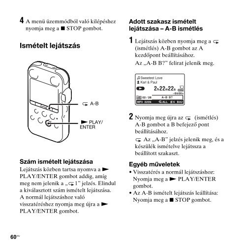 Sony PCM-M10 - PCM-M10 Consignes d&rsquo;utilisation Hongrois