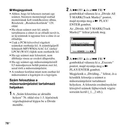 Sony PCM-M10 - PCM-M10 Consignes d&rsquo;utilisation Hongrois