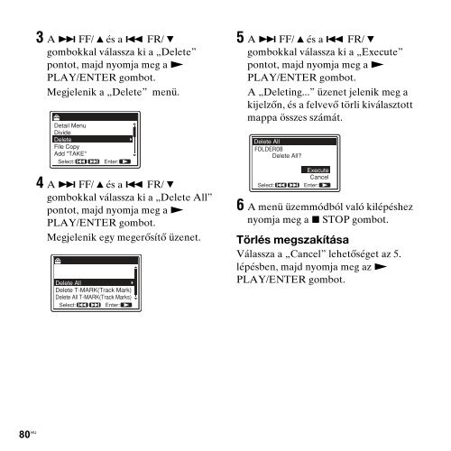 Sony PCM-M10 - PCM-M10 Consignes d&rsquo;utilisation Hongrois