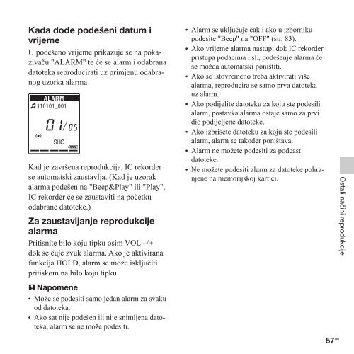 Sony ICD-PX312 - ICD-PX312 Consignes d&rsquo;utilisation Croate