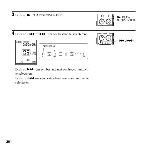 Sony ICD-PX312 - ICD-PX312 Consignes d&rsquo;utilisation N&eacute;erlandais