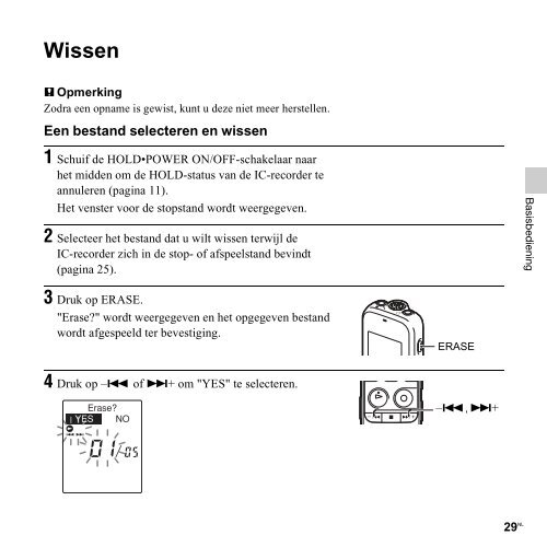 Sony ICD-PX312 - ICD-PX312 Consignes d&rsquo;utilisation N&eacute;erlandais