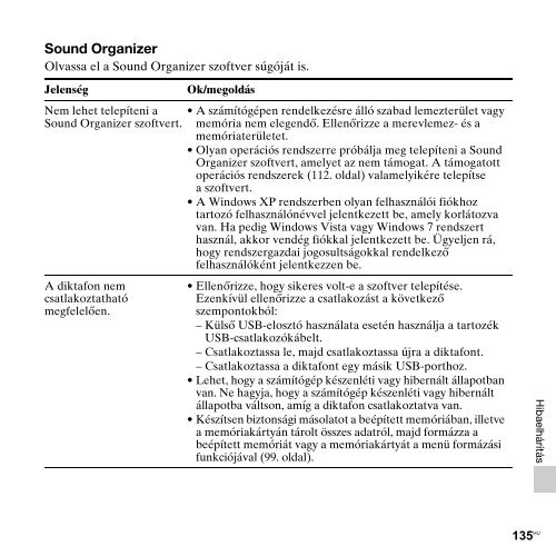 Sony ICD-PX312 - ICD-PX312 Consignes d&rsquo;utilisation Hongrois