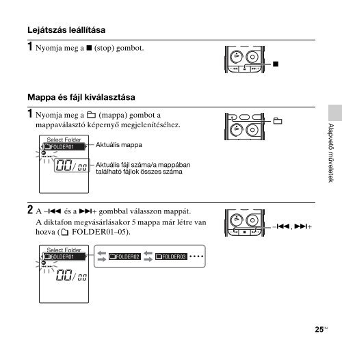 Sony ICD-PX312 - ICD-PX312 Consignes d&rsquo;utilisation Hongrois