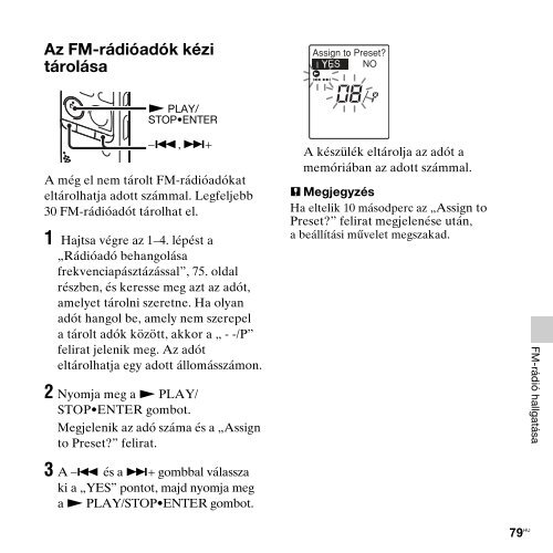 Sony ICD-PX312 - ICD-PX312 Consignes d&rsquo;utilisation Hongrois