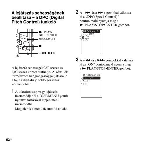 Sony ICD-PX312F - ICD-PX312F Consignes d&rsquo;utilisation Hongrois