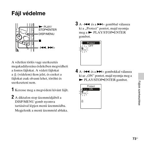 Sony ICD-PX312F - ICD-PX312F Consignes d&rsquo;utilisation Hongrois