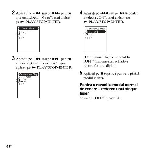 Sony ICD-PX312F - ICD-PX312F Consignes d&rsquo;utilisation Roumain