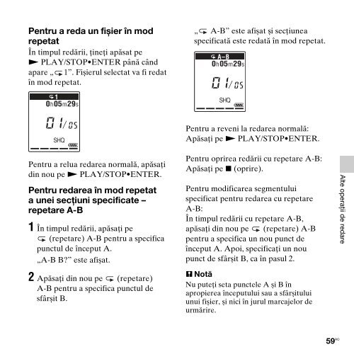 Sony ICD-PX312F - ICD-PX312F Consignes d&rsquo;utilisation Roumain