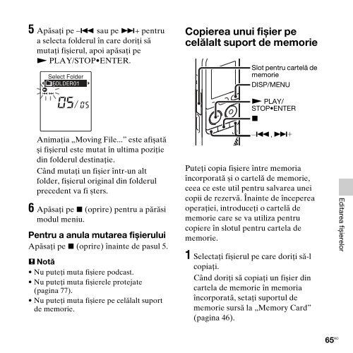 Sony ICD-PX312F - ICD-PX312F Consignes d&rsquo;utilisation Roumain