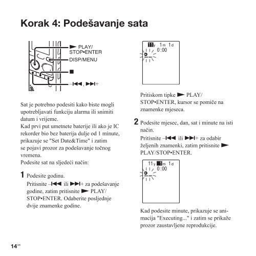 Sony ICD-PX312F - ICD-PX312F Consignes d&rsquo;utilisation Croate