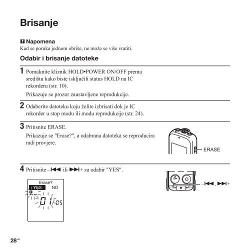 Sony ICD-PX312F - ICD-PX312F Consignes d&rsquo;utilisation Croate