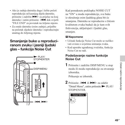 Sony ICD-PX312F - ICD-PX312F Consignes d&rsquo;utilisation Croate