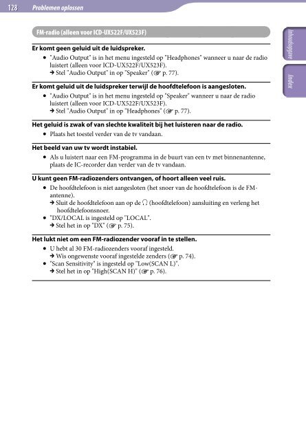 Sony ICD-UX522 - ICD-UX522 Consignes d&rsquo;utilisation N&eacute;erlandais