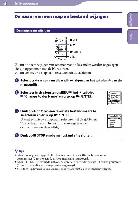 Sony ICD-UX522 - ICD-UX522 Consignes d&rsquo;utilisation N&eacute;erlandais