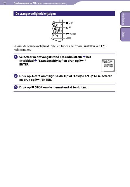 Sony ICD-UX522 - ICD-UX522 Consignes d&rsquo;utilisation N&eacute;erlandais