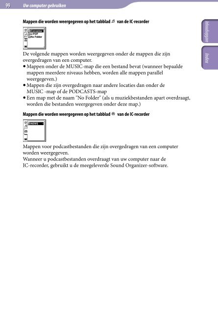 Sony ICD-UX522 - ICD-UX522 Consignes d&rsquo;utilisation N&eacute;erlandais