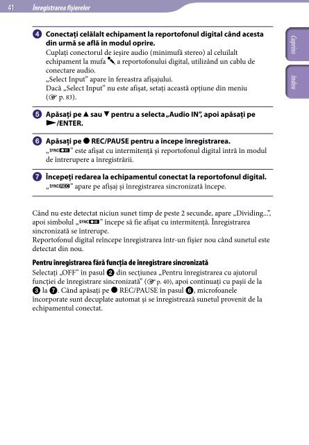 Sony ICD-UX522 - ICD-UX522 Consignes d&rsquo;utilisation Roumain