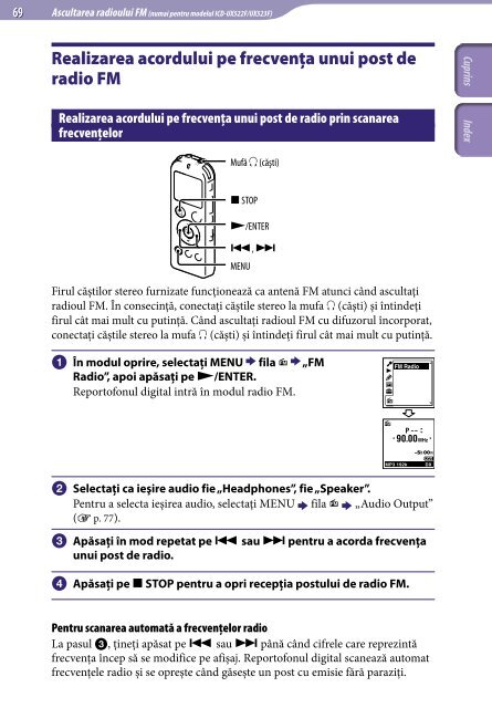 Sony ICD-UX522 - ICD-UX522 Consignes d&rsquo;utilisation Roumain