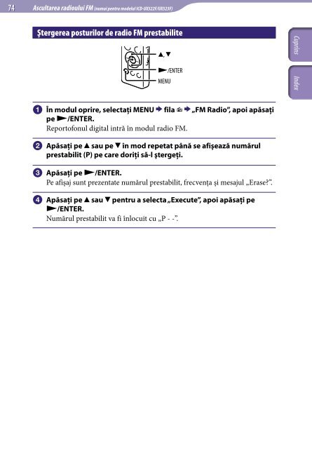 Sony ICD-UX522 - ICD-UX522 Consignes d&rsquo;utilisation Roumain