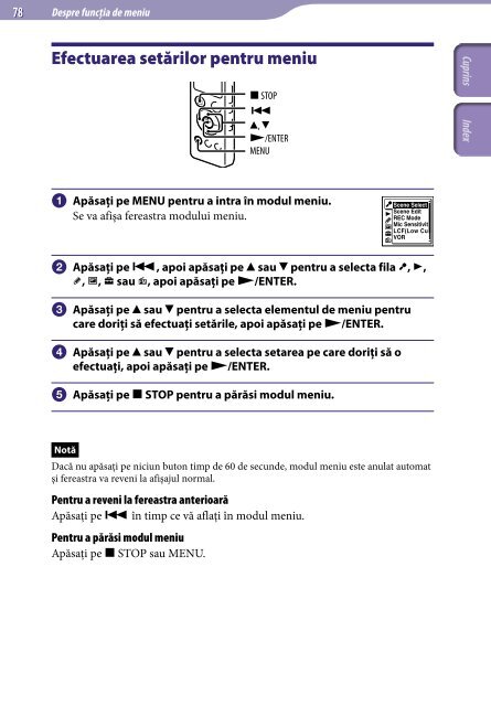 Sony ICD-UX522 - ICD-UX522 Consignes d&rsquo;utilisation Roumain