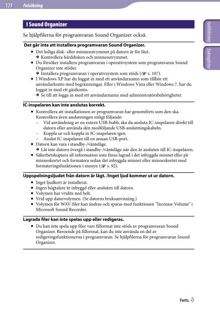 Sony ICD-UX522 - ICD-UX522 Consignes d&rsquo;utilisation Su&eacute;dois