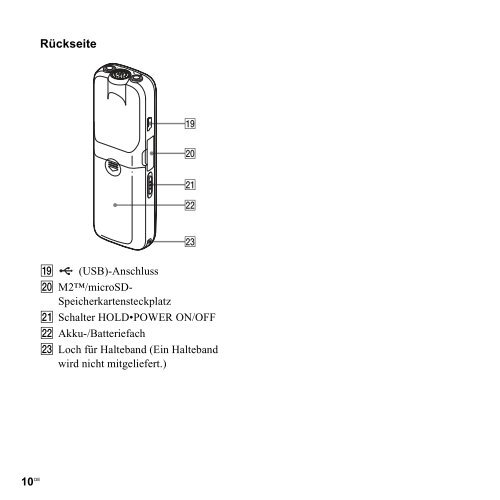 Sony ICD-PX312M - ICD-PX312M Consignes d&rsquo;utilisation Allemand