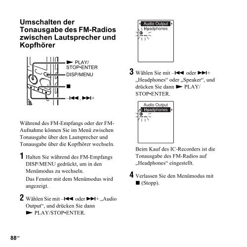 Sony ICD-PX312M - ICD-PX312M Consignes d&rsquo;utilisation Allemand