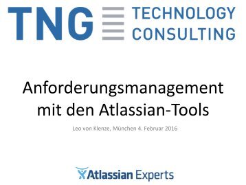 Anforderungsmanagement mit den Atlassian-Tools