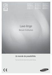Samsung Lave-linge Eco Bubble & moteur Digital Inverter, 8kg - WF80F5E5U4W (WF80F5E5U4W/EF ) - Manuel de l'utilisateur 0.01MB, pdf, FranÃ§ais