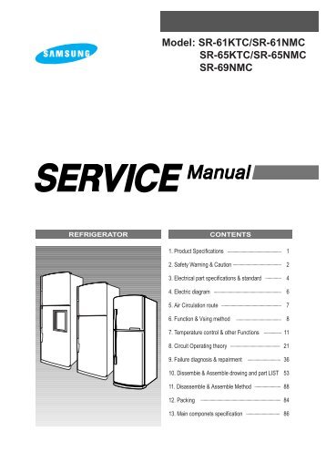 Samsung SR-65KTC (SG649ECSWQ/XEF ) - Manuel de l'utilisateur 2.56 MB, pdf, Anglais