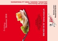 044 433 14 14 · w w w .m o si.ch F rü h ling- S o m m er 2010 - Mosi's