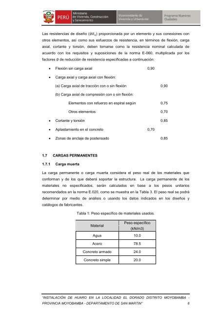 Memoria de Cálculo Estructural de Huaro El Dorado