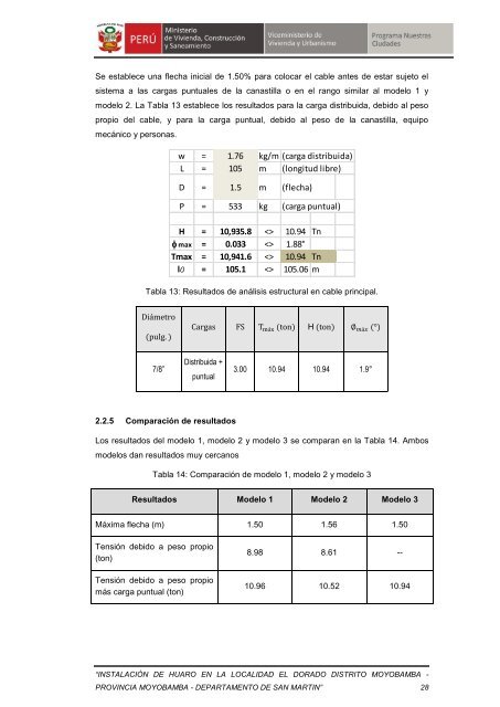 Memoria de Cálculo Estructural de Huaro El Dorado