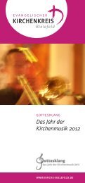 Das Jahr der Kirchenmusik 2012 - Evangelischer Kirchenkreis ...